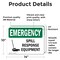 Signmission Spill Response Equipment, 14 in W x Rectangle, Vinyl Decal OS-2PACK-EM-D-1014-L-10358 - alternate 3